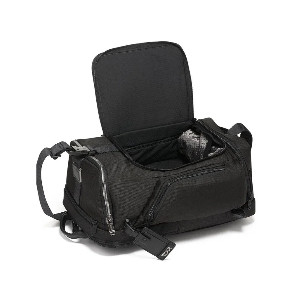 Black Alpha Bravo Admiral Backpack Duffel Carry-On Luggage 2-Ways Laptop Pockets
